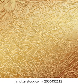 Shiny gold texture paper or metal. Golden foil