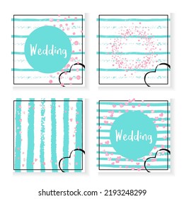 Shiny Gold Texture. Turquoise Trendy Frame. Explosion Magazine Set. Pink Abstract Spray. Stripe Retro Cover. Mint Design. Rose Splatter Illustration. Stripe Shiny Gold Texture