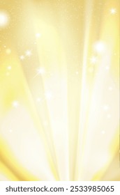 Shiny golden background with lights and stars and place for your text - vector illustration