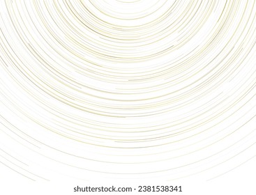 Shiny golden circular lines abstract tech background . Retro vector design