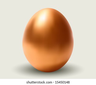 Shiny Golden Egg - Vector