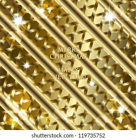 Shiny golden festive background