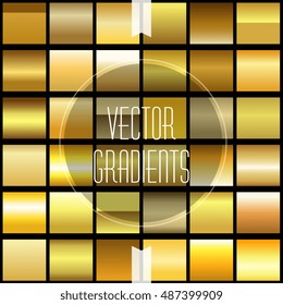Shiny Golden Gradient Set - Creative and Unique, easy to use as Background or filling