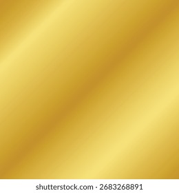 Shiny golden metallic gradient background with smooth light reflection, ideal for luxury design, elegant decoration, and abstract texture projects.  