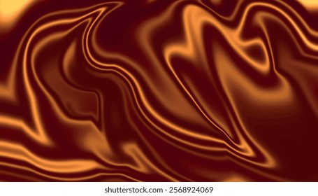 Shiny golden oily texture. Abstract gold liquid background. Liquid metal background. Shimmering, flowing, and reflective.