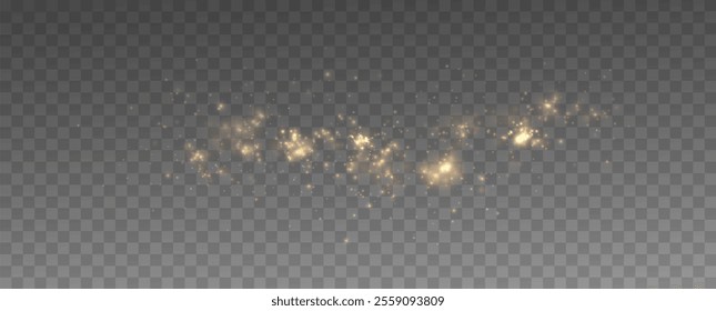 Shiny Golden Particles Golden dust.	