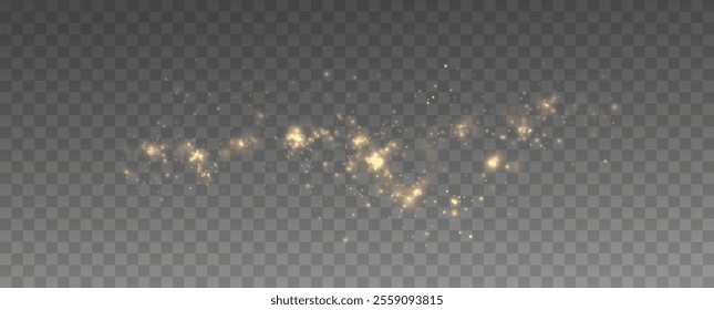 Shiny Golden Particles Golden dust.	