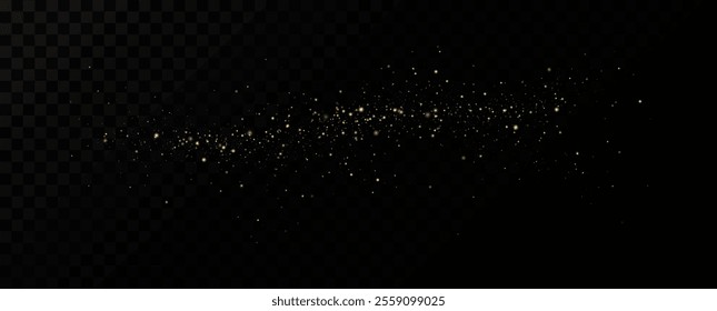 Shiny Golden Particles Golden dust.