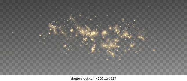 Shiny Golden Particles Golden dust.	
