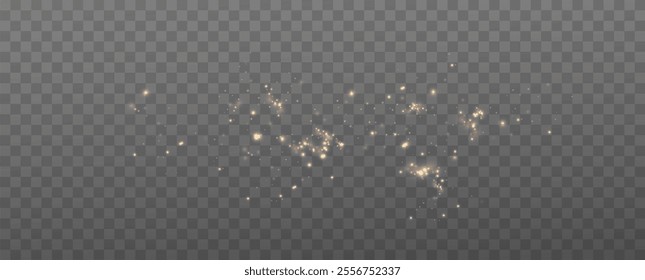 Shiny Golden Particles.Golden Blurred Particles.Golden dust. Glitter background. EPS10 vector .Loose golden glitter.