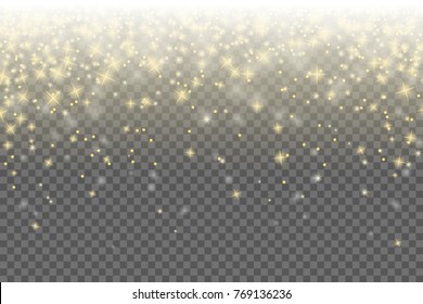 Shiny golden stars vector background isolated