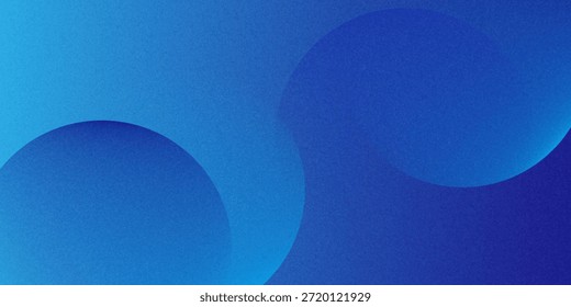 Fondo abstracto de gradiente azul brillante con Formas circulares. Los tonos azules de textura suave crean un diseño visual moderno, limpio y futurista.