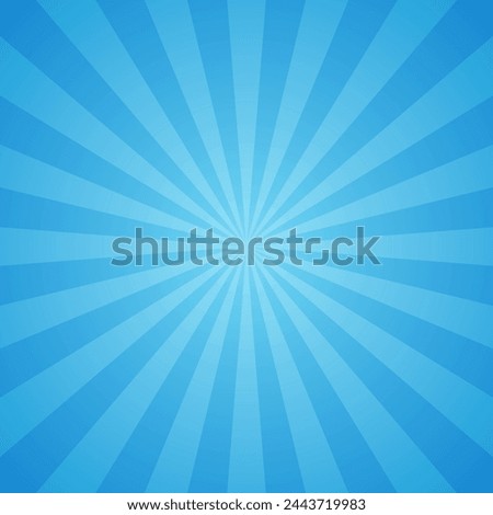 Shiny Gradient Blue Solar Flare Texture Design In Blank Square Plain Vector Background 
