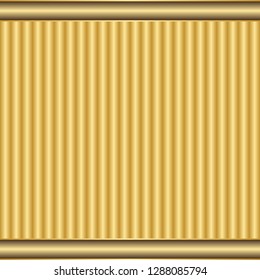 Shiny gradient gold seamless striped pattern. Vector eps 8