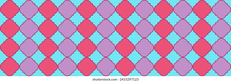 Shiny Gradient Pattern. Traditional Seamless Persian Frame. Geometric Trellis Tile. Quatrefoil Arabic Ethnic Tesselation. Rich Ottoman Texture. Cool Moroccan Mosaic. Vintage Geo Curved.
