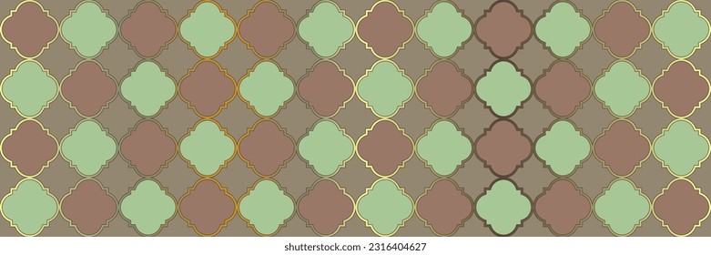 Shiny Gradient Pattern. VIP Ottoman Texture. Cool Persian Mosaic. Quatrefoil Eastern Ethnic Tesselation. Geometric Trellis Tile. Simple Geo Hijri. Traditional Seamless Oriental Paper.