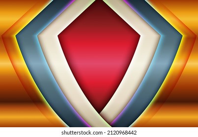 Shiny gradient yellow on red trendy abstract layout internet web cover wallpaper social media banner