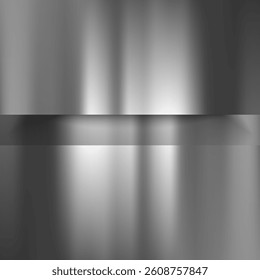 Shiny Gray Metal Design Background