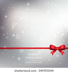 shiny gray snowflakes background