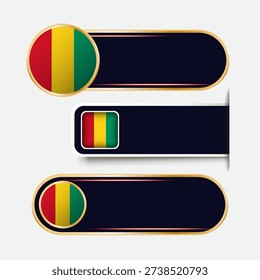 Shiny Guinea Flag Banners Set