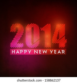 Shiny Happy New Year 2014 celebration party poster, banner or invitations. 