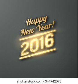 Shiny happy new year background. Vector eps10.