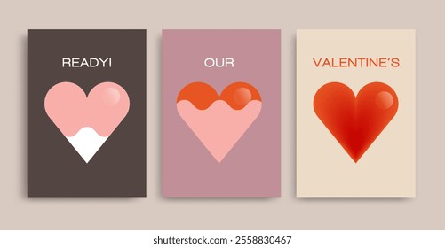 Shiny heart shape concept for Valentine's Day
