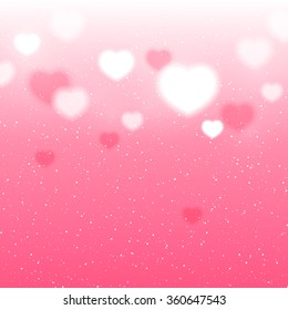 Shiny hearts background for Your design