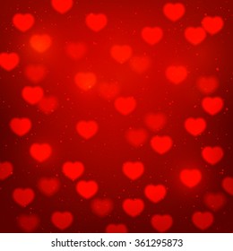 Shiny hearts background for Your design