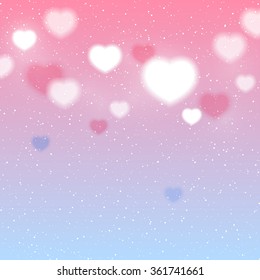 Shiny hearts background for Your design