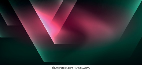 Shiny hexagon neon template. Futuristic digital technology concept. Vector abstract graphic design. Vector vintage retro illustration.