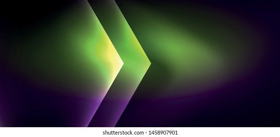 Shiny hexagon neon template. Futuristic digital technology concept. Vector abstract graphic design. Vector vintage retro illustration.
