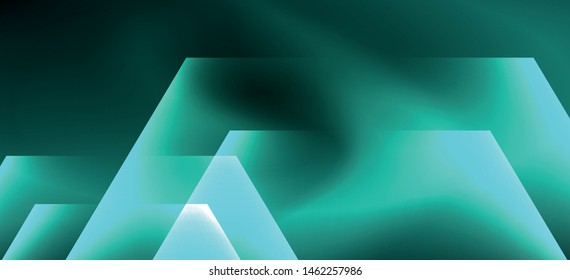 Shiny hexagon neon template. Futuristic digital technology concept. Vector abstract graphic design. Vector vintage retro illustration.