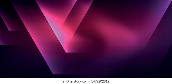 Shiny hexagon neon template. Futuristic digital technology concept. Vector abstract graphic design. Vector vintage retro illustration.