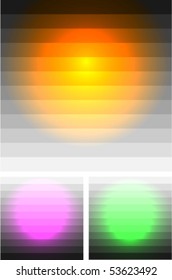shiny hot sun reflection illustration
