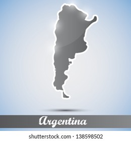 shiny icon in form of Argentina