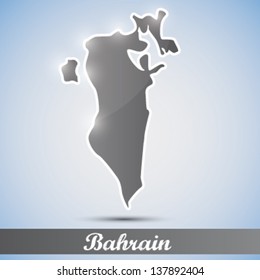 shiny icon in form of Bahrain