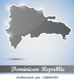 shiny icon in form of Dominican Republic