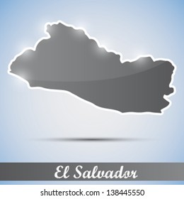 shiny icon in form of El Salvador