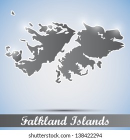 shiny icon in form of Falkland Islands