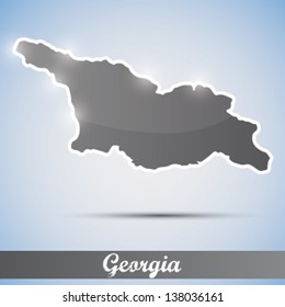 shiny icon in form of Georgia