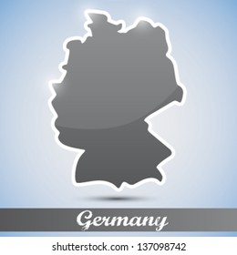 shiny icon in form of Germany