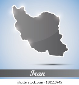 shiny icon in form of Iran