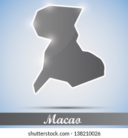 shiny icon in form of Macao / Macau