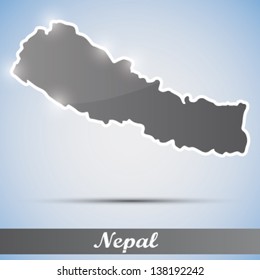 shiny icon in form of Nepal