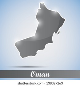 shiny icon in form of Oman