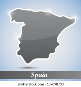 shiny icon in form of Spain