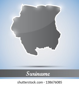 shiny icon in form of Suriname