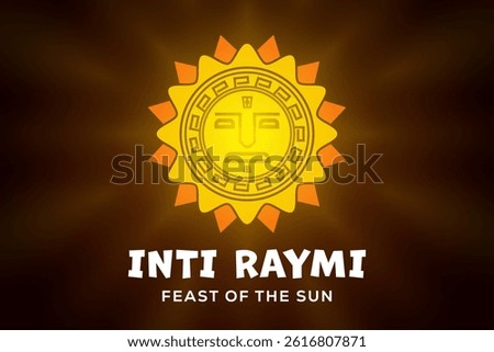 shiny illustration background inti raymi feast of the sun