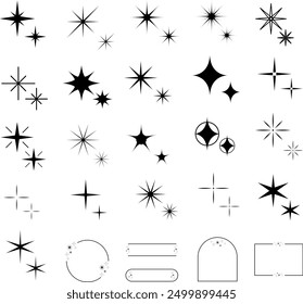 Shiny illustration set : vector